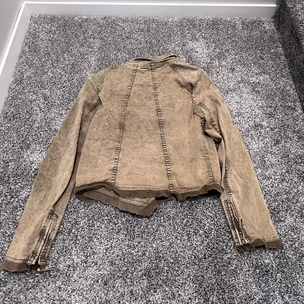 Women’s Sz LARGE Free People Collapsing Twill military jacket - Picture 3 of 4